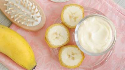 ماسك قشر الموز لشعر صحي ولامع