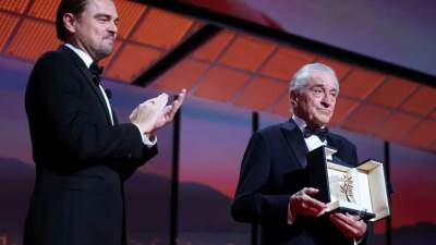 روبرت دي نيرو يتسلم السعفة الذهبية الفخرية بمهرجان كان السينمائي