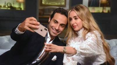 تصالح هنا الزاهد وأحمد فهمي.. صور