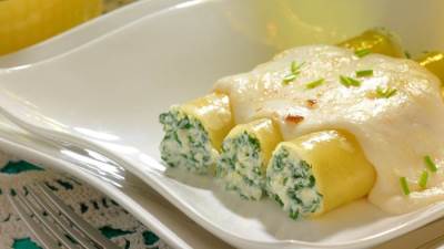 طريقة عمل كانيلوني بالخضار والكريمة