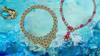 اكتشفي تفاصيل مجموعة مجوهرات Summer Blue Book  2026من .Tiffany & Co